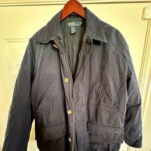 Men's Vintage Polo Ralph Lauren Navy Blue Jacket